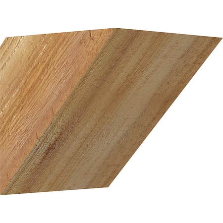 Ekena Millwork 6"W x 6"D x 6"H Traditional Rough Sawn Knee Brace, Western Red Cedar BRC06X06X06TRA00RWR